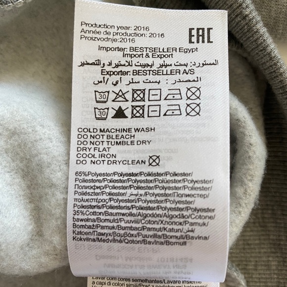 Vero Moda Floral Sleeve Detail Sweatshirt Tattoo Sleeve - Picture 10 of 13